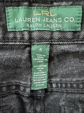 Women’s Classic Straight Lauren Jeans Co. Ralph Lauren Black Jeans - Size 6